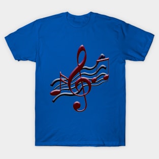 Musical Notes (Blue) T-Shirt